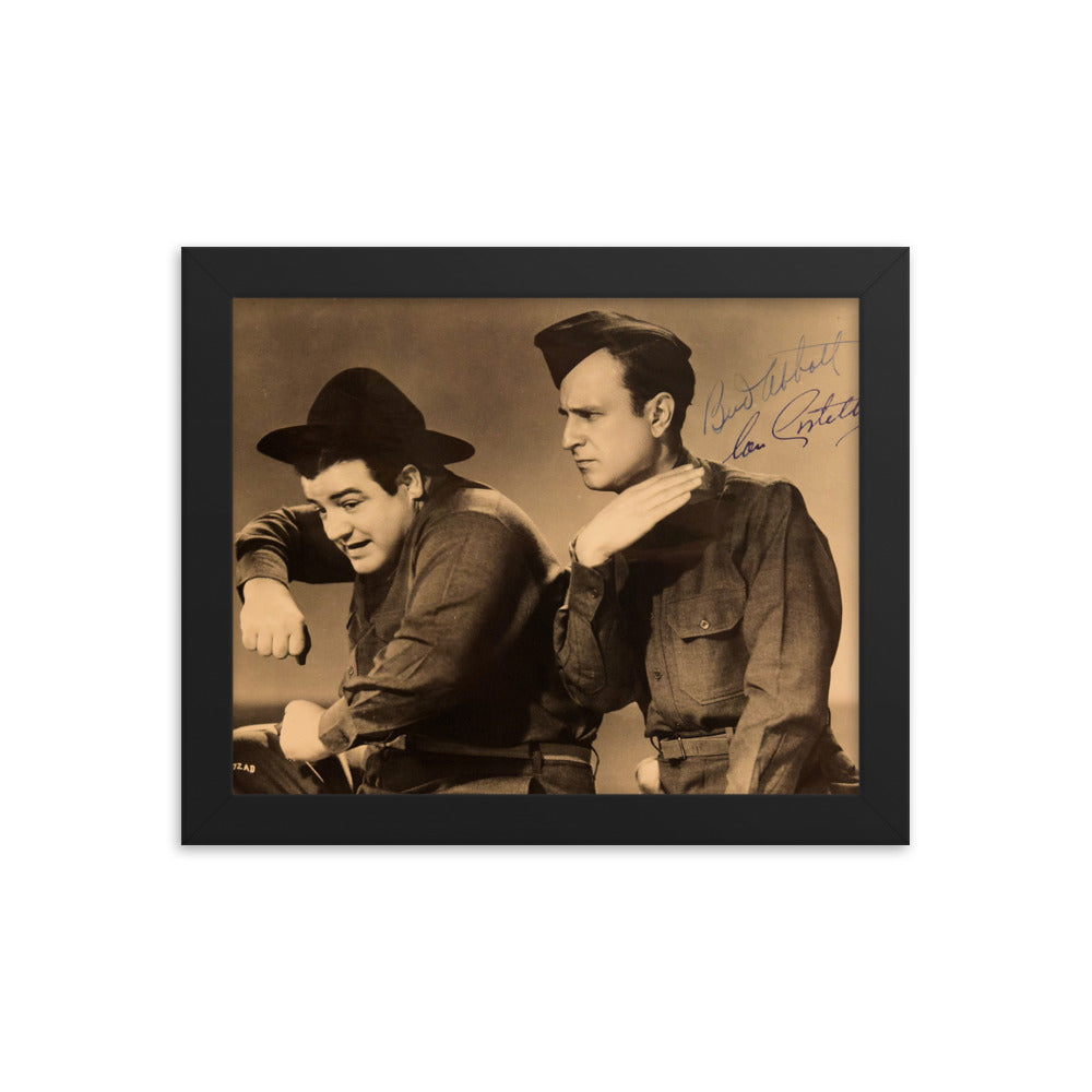 Abbott and Costello signed movie still photo Reprint