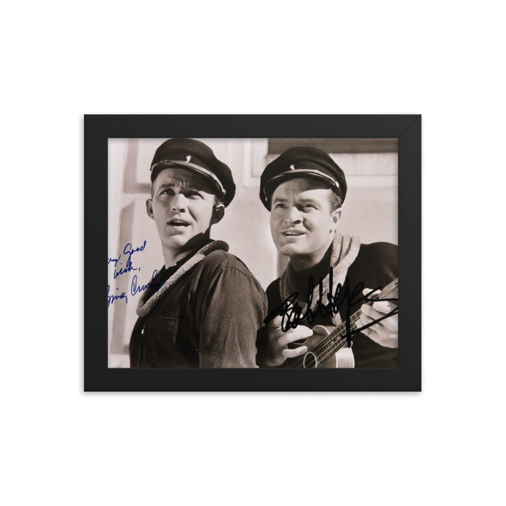 Bing Crosby and Bob Hope signed movie photo Reprint