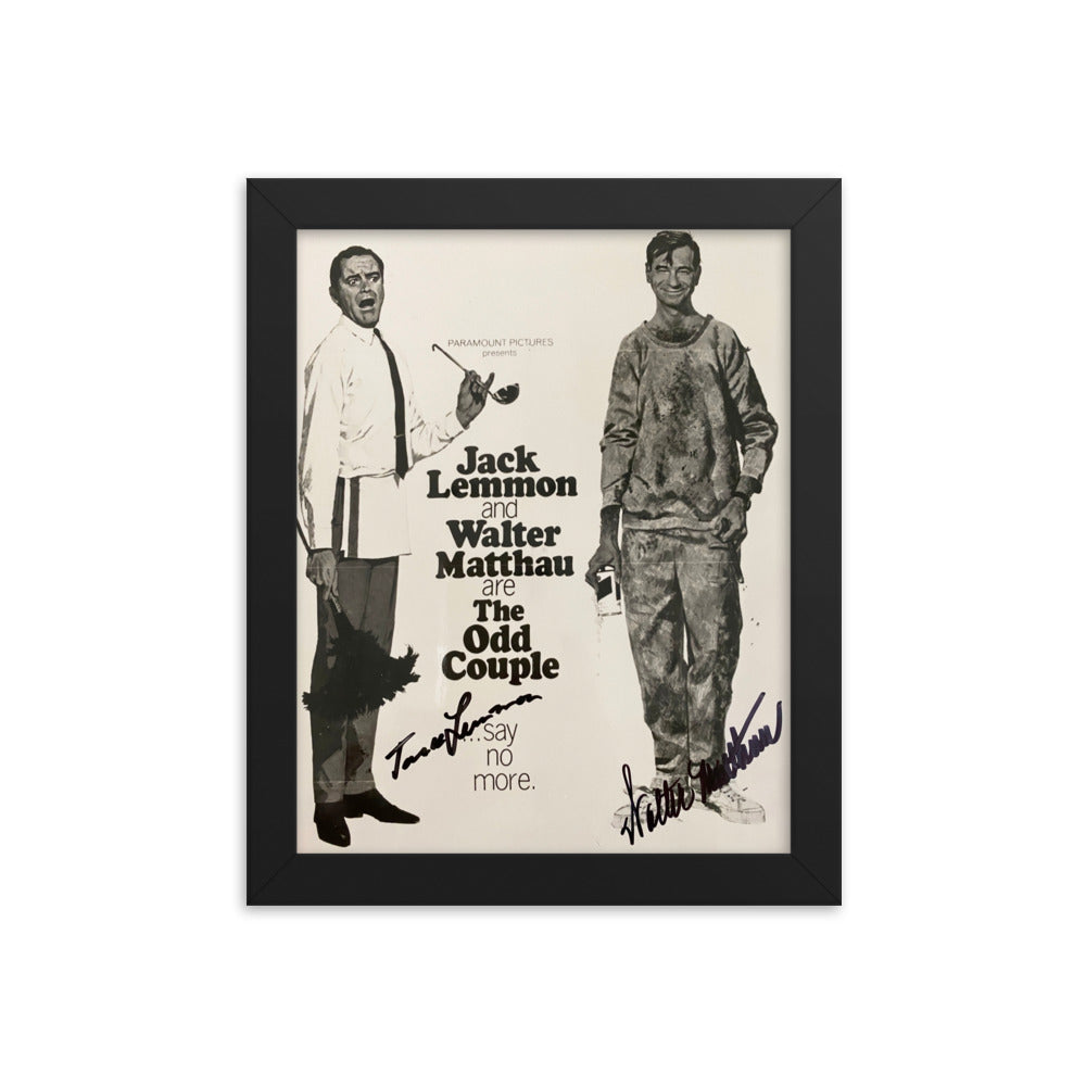 The Odd Couple signed movie photo Reprint