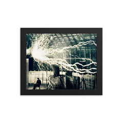 Nikola Tesla Lightning Equipment Photo Reprint