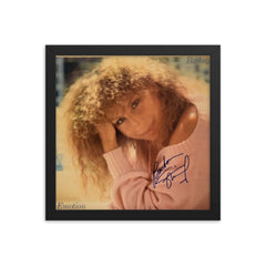 Barbra Streisand signed Emotion album Cover Reprint