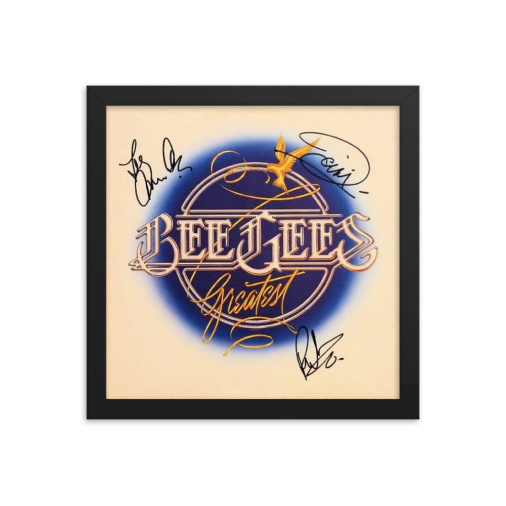 Bee Gees signed Greatest album Cover Reprint