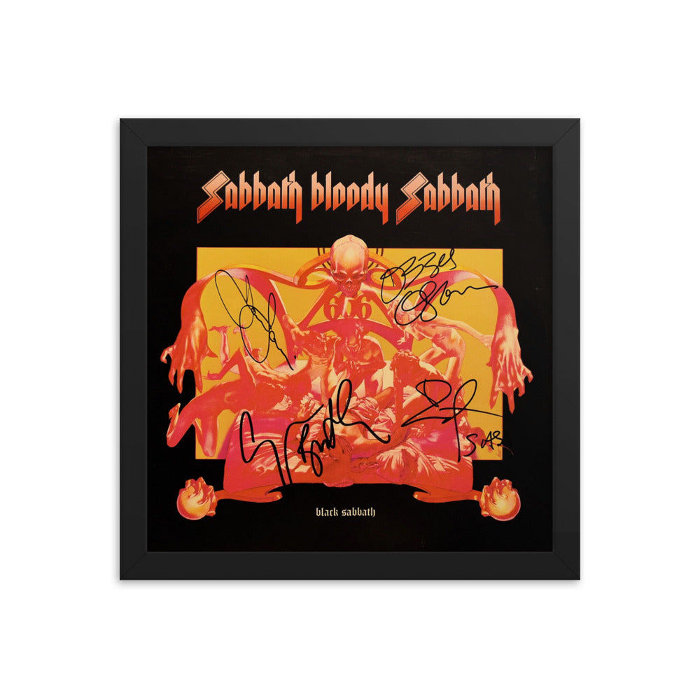 Black Sabbath signed Bloody Sabbath album Cover Reprint