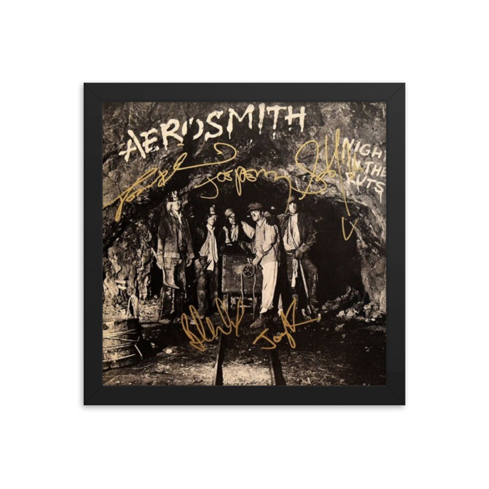 Aerosmith signed Night In The Ruts album Cover Reprint