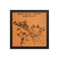 Bob Dylan signed Slow Train Coming album Cover Reprint