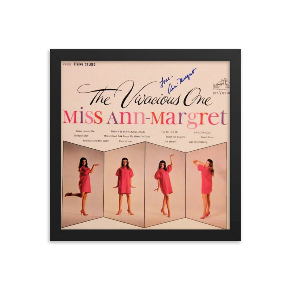 Ann-Margret signed The Vivacious One album Cover Reprint