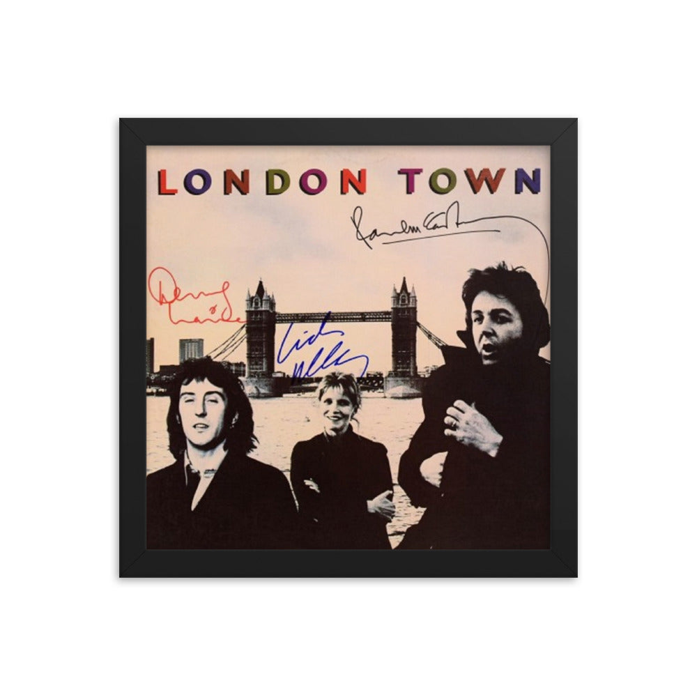 Wings signed London Town album Reprint