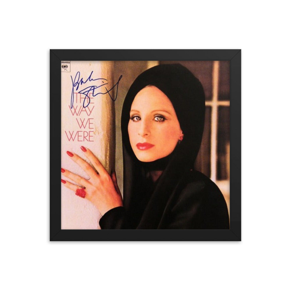 Barbra Streisand signed "The Way We Were" album Reprint