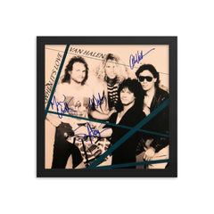 Van Halen signed "When it's Love" album Reprint