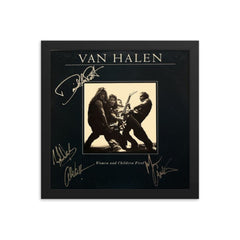 Van Halen signed "Women and Children First" album Reprint