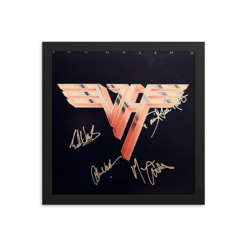 Van Halen signed "Van Halen II" album Reprint