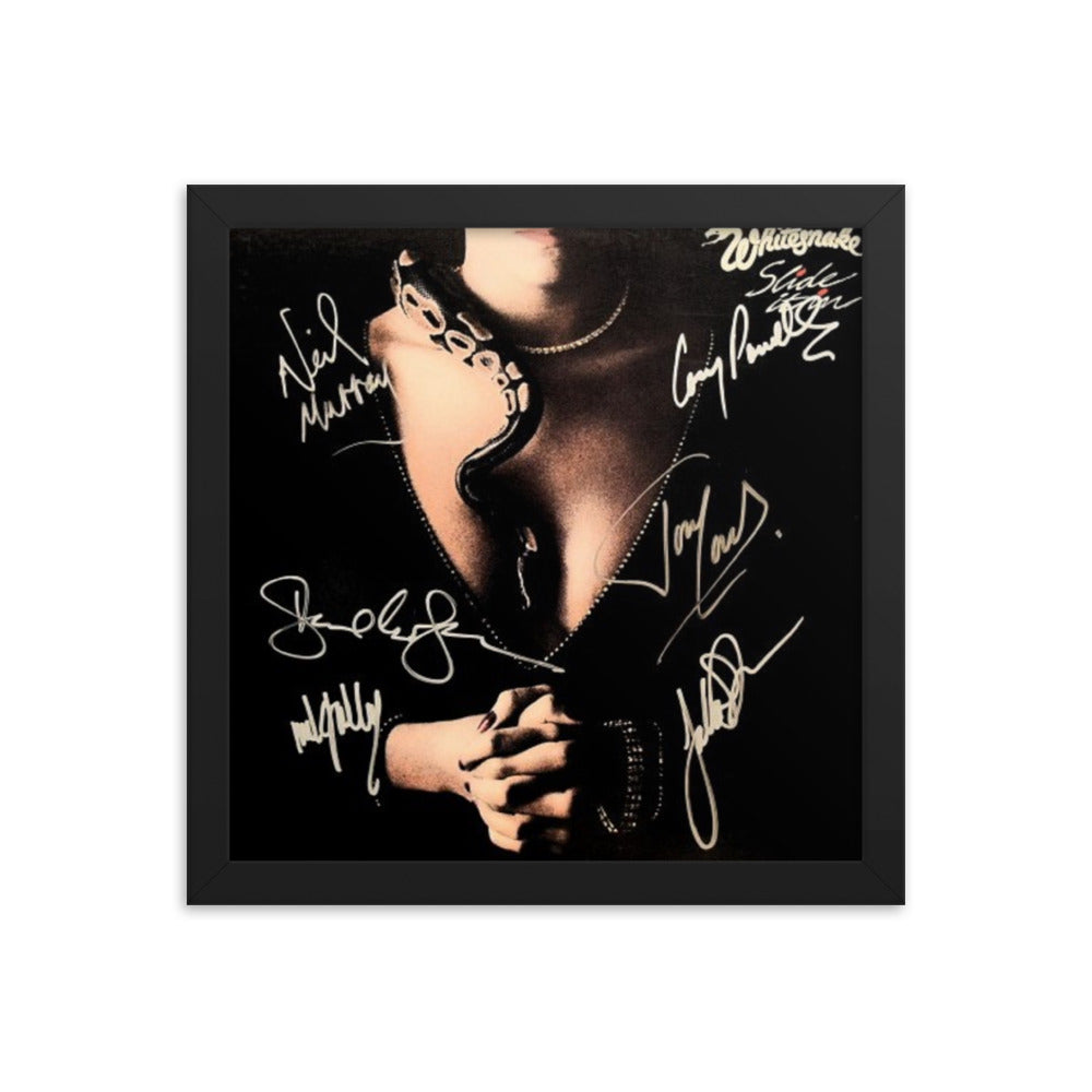 Whitesnake signed "Slide It In" album Reprint