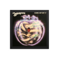 Whitesnake signed "Come An' Get It" album Reprint