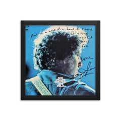 Bob Dylan signed album with lyrics Reprint