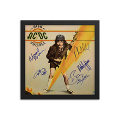 AC/DC signed High Voltage album Reprint