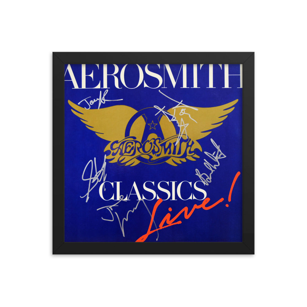 Aerosmith signed Classics Live! album Reprint