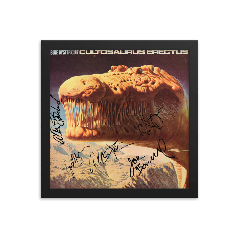 Blue Oyster Cult signed Cultosaurus Erectus album Reprint