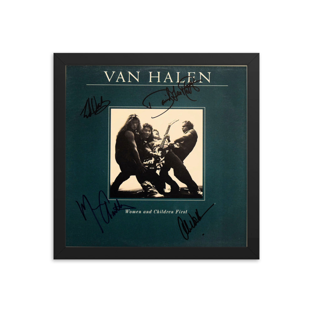 Van Halen signed Women and Children First album Reprint