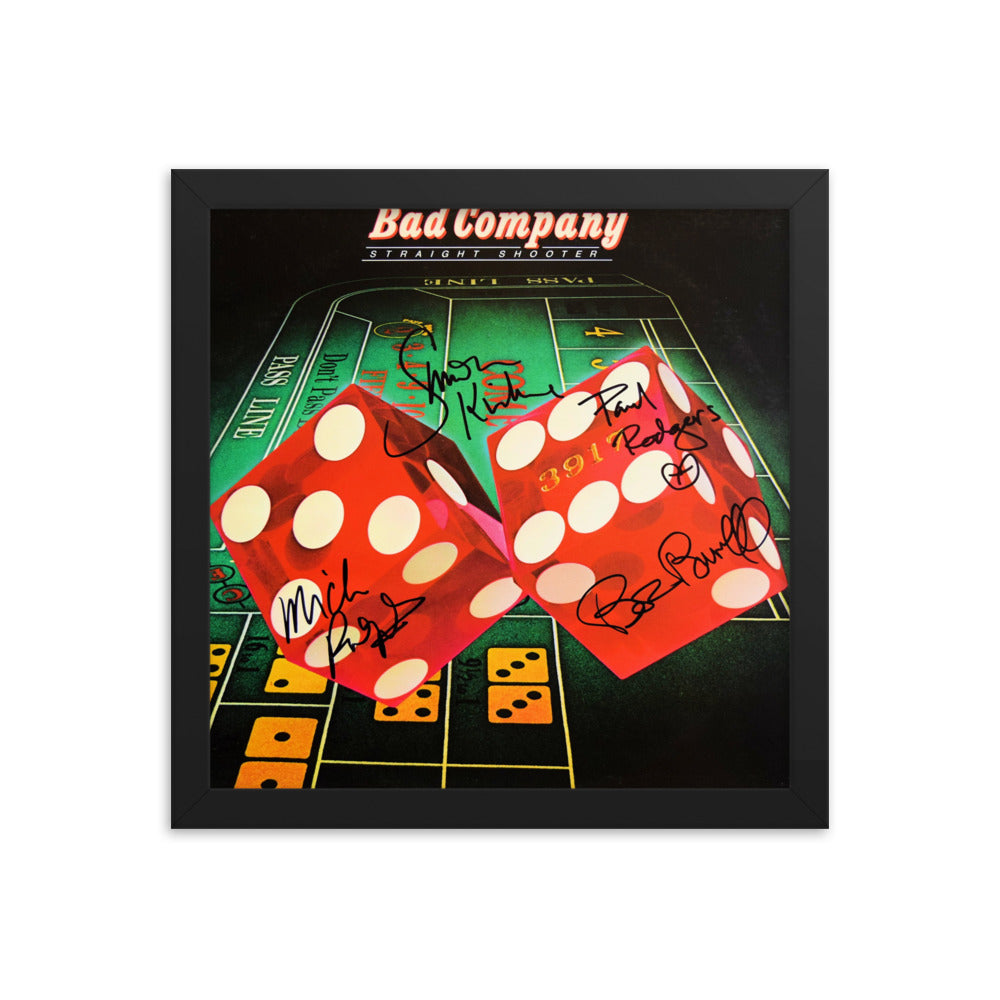 Bad Company signed Straight Shooter album Reprint