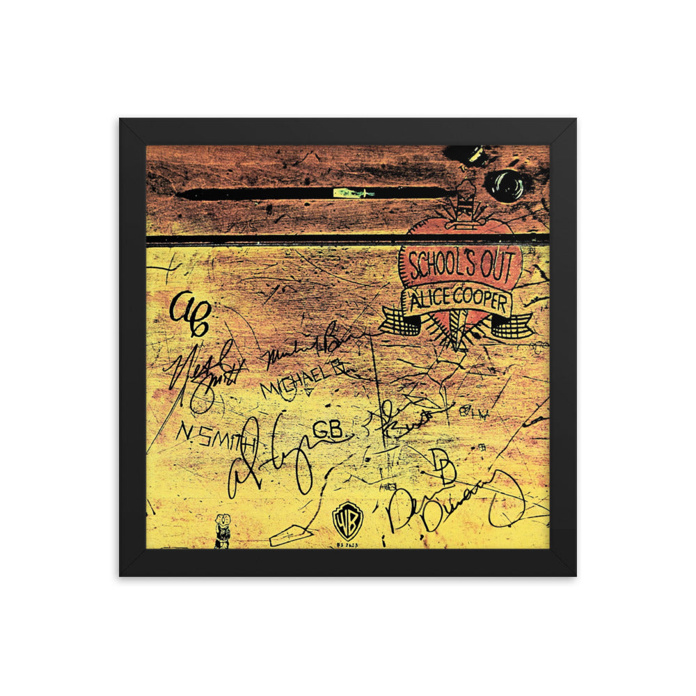 Alice Cooper School’s Out signed album Reprint