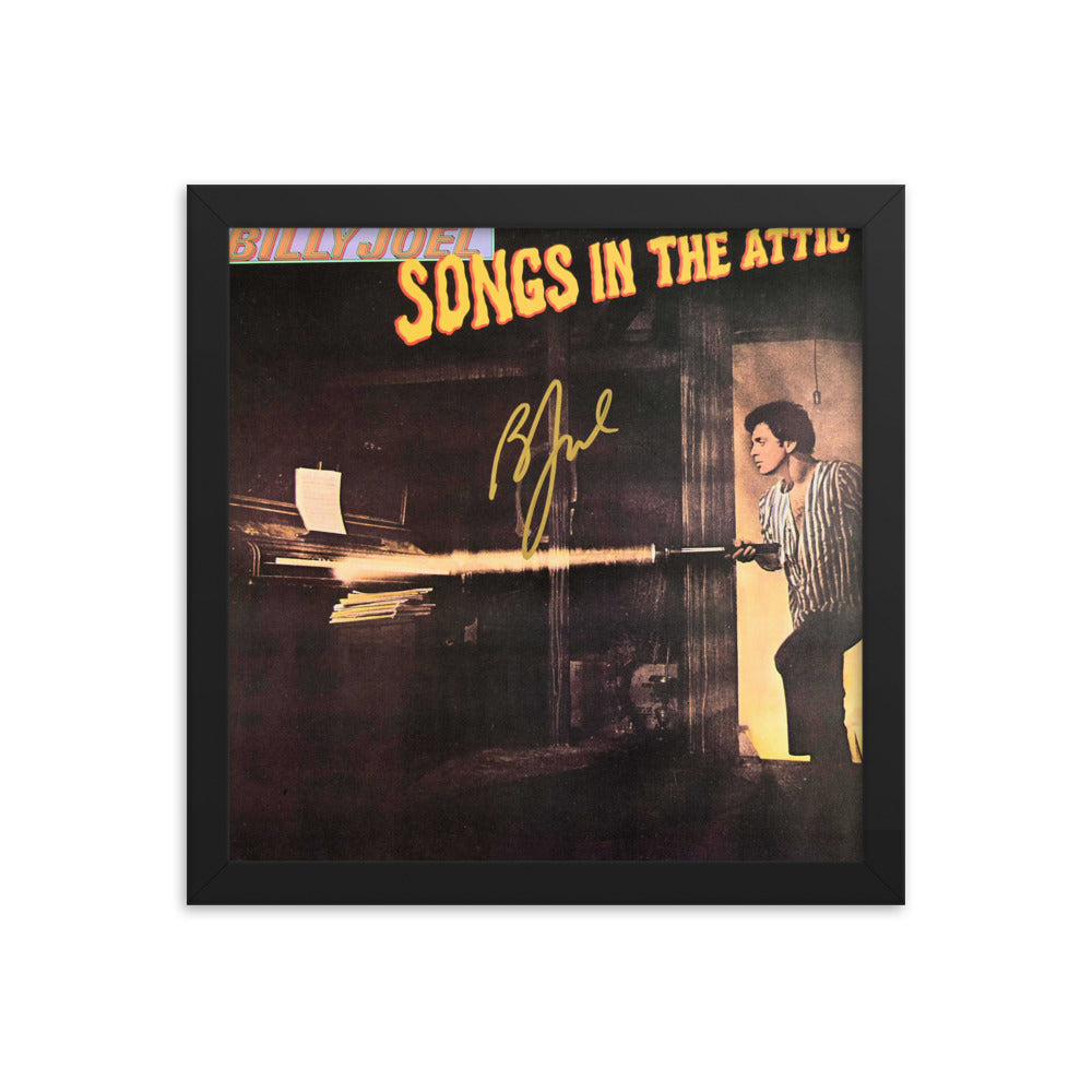 Billy Joel signed Songs In The Attic album Reprint