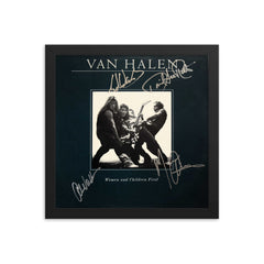 Van Halen signed Women and Children First album Reprint