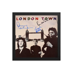 Wings signed London Town album Reprint