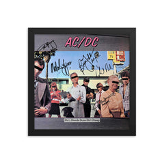AC/DC Dirty Deeds Done Dirt Cheap signed album Reprint