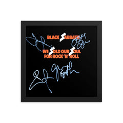 Black Sabbath signed We Sold Our Soul for Rock and Roll album Reprint