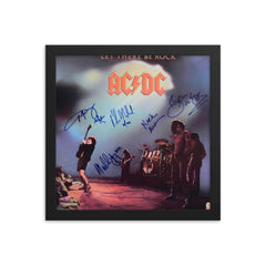 AC/DC signed Let There Be Rock album Reprint